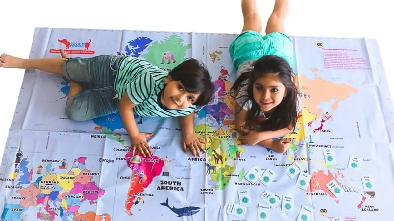 Map of the World for Kids